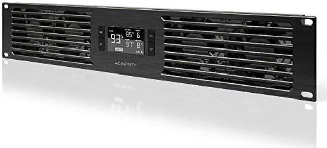 Alt view image 8 of 9 - AC Infinity CLOUDPLATE T7, Rack Mount Fan Panel 2U, Exhaust Airflow, for cooling AV, Home Theater, Network 19” Racks