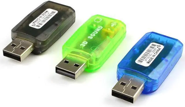 Alt view image 3 of 6 - 5.1-Channel w/3.5mm Sound Card External USB Sound Card Audio Card Adapter Computer Stereo Mic Audio USB Converter For PC