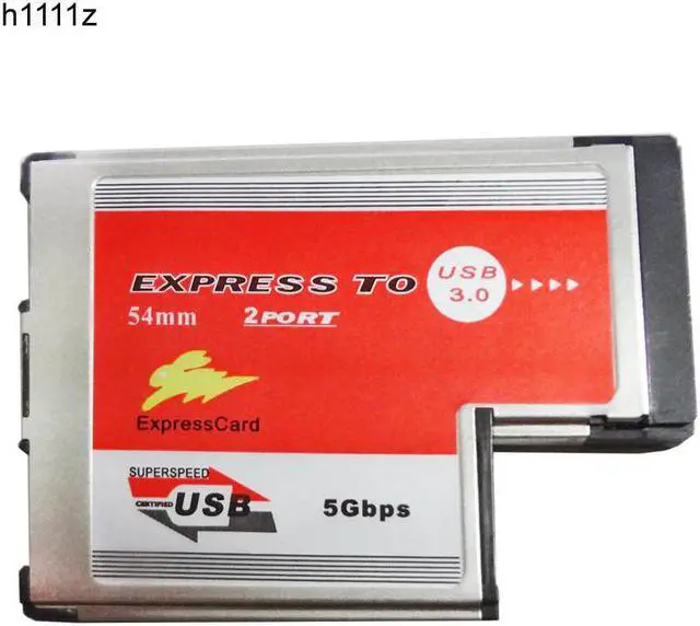 Main image of 2 Dual Ports USB 3.0 HUB Express Card ExpressCard 54mm Hidden Inside USB3.0 Adapter ASMedia ASM1042 Chip For Laptop Notebook NEW