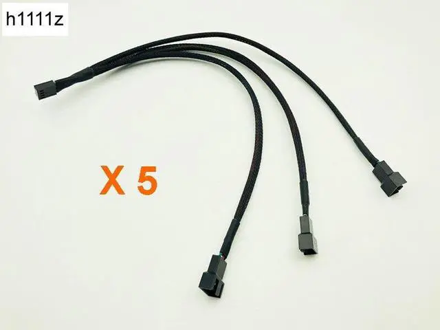Main image of 5PCS 4Pin Splitter Cable 1 to 3 PWM 4P Female to 3/4 Pin PWM Fan Adapter for Computer Case CPU Fan Mining Cooling Fans Hub Cable