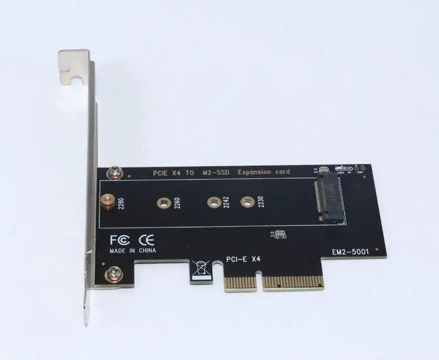 Alt view image 5 of 6 - FULL Speed M.2 NVMe SSD NGFF TO PCIE X4 Adapter M Key interface Card Support PCI Express 3.0 x4 2230 2242 2260 2280 Size m.2 SSD