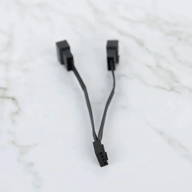 Alt view image 2 of 2 - Fan pwm splitter FAN HUB  Fan 4pin to 3 x 4pin/3pin PWM Extension Cables 4pin to 3 Ways Y Splitter Cable Adapter