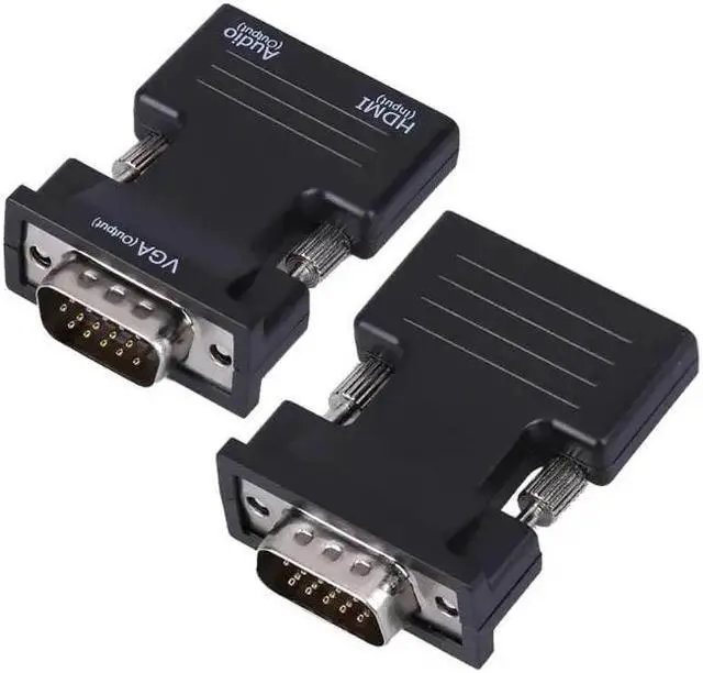 Alt view image 2 of 5 - 1Pcs HDMI Female to VGA Male Converter with Audio Adapter Support 1080P Signal HDMI to VGA Adapter Male to Female High Quality