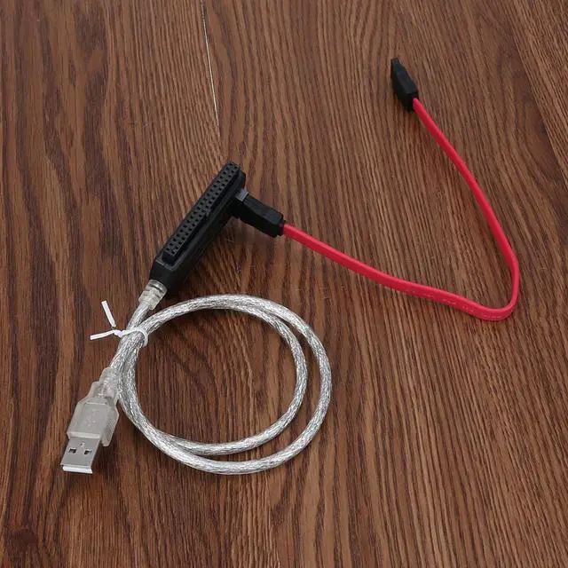 Alt view image 4 of 5 - Drive to USB 2.0 Converter Cable SATA Data Cable for 2.5/3.5 in ATA I/II/III  IDE HDD with External Power Cable
