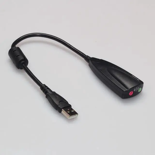 Main image of External USB Sound Card 7.1 Adapter 5HV2 3D Audio Headset Microphone 3.5mm For Laptop PC Professional