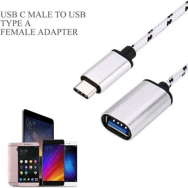Alt view image 2 of 5 - 18cm    Type-C OTG Adapter Cable USB 3.1 Type C Male To USB 3.0 A Female OTG  Cord Adapter NK-Shopping