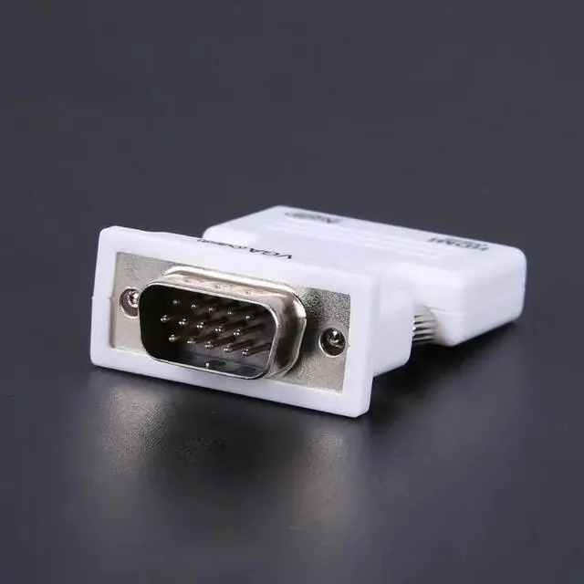 Alt view image 3 of 5 - 1Pcs HDMI Female to VGA Male Converter with Audio Adapter Support 1080P Signal HDMI to VGA Adapter Male to Female High Quality