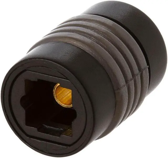 Alt view image 4 of 5 - Optical Toslink Female to Female Extension Cable Coupler Adapter, Black (2 Pack)