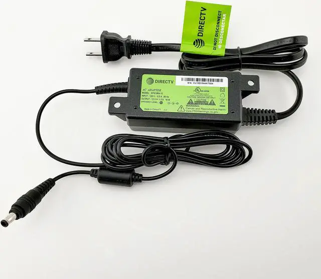 Alt view image 2 of 5 - FYL DirecTV H25 Receiver Power Supply HD MPEG4 Original DirecTV Part 12V 1.5A