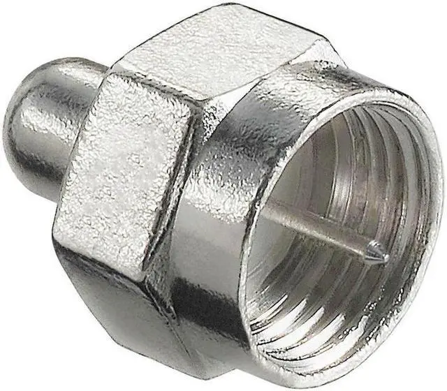 Alt view image 4 of 5 - C2G 40675 75 Ohm F-Type Male Terminator Multipack (10 Pack) TAA Compliant, Silver