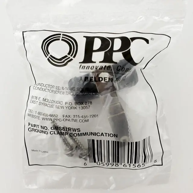 Alt view image 5 of 5 - PPC 3 GHz Ground Block Single High Frequency with Weather Seal Boot GBS81WRS