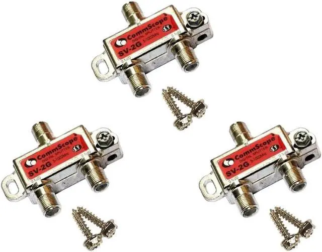 Main image of CommScope HomeConnect Digital Coaxial Splitter SV-2G (Pack of 3)