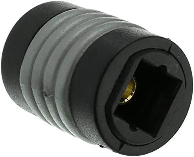 Alt view image 3 of 5 - Optical Toslink Female to Female Extension Cable Coupler Adapter, Black (2 Pack)
