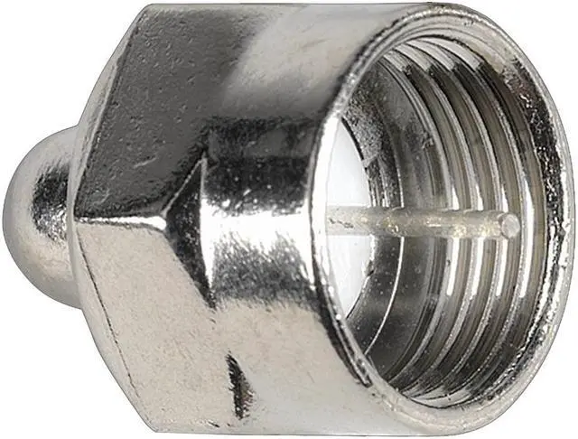 Alt view image 3 of 5 - C2G 40675 75 Ohm F-Type Male Terminator Multipack (10 Pack) TAA Compliant, Silver