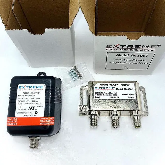 Alt view image 3 of 5 - Extreme Broadband Infinity Premise Amplifier Silver Color IPA1001