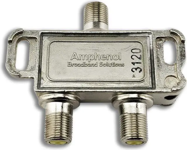 Alt view image 7 of 8 - 2 Way Extreme/Amphenol 1Ghz High Performance Coaxial Cable Splitter BDS102H 3 Pack