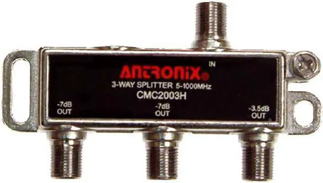 Main image of Antronix High Performance 3-Way Cable TV Splitter CMC2003H-A OTA Coaxial 5-1002M