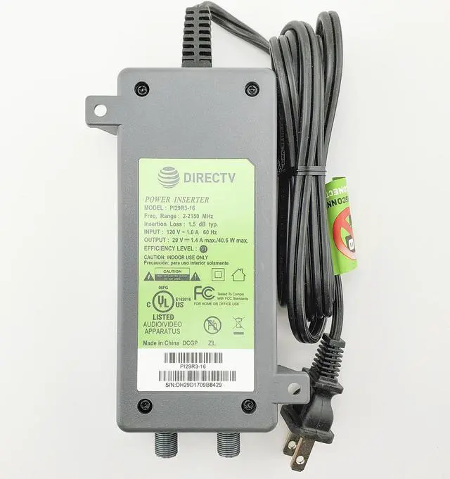 Alt view image 5 of 5 - DirecTV 29 Volt Power Inserter for SWM8 or SWM16 Multi-Switch