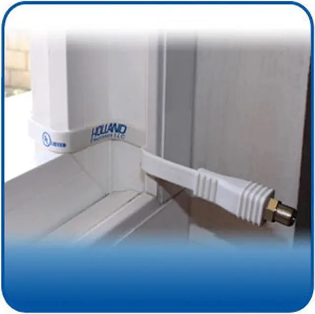 Alt view image 9 of 12 - Flat Coaxial Cable CCTV Jumper Dish Network and Directv Approved