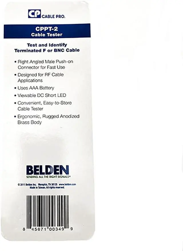 Alt view image 5 of 6 - Belden CPPT-2 Cable Tester