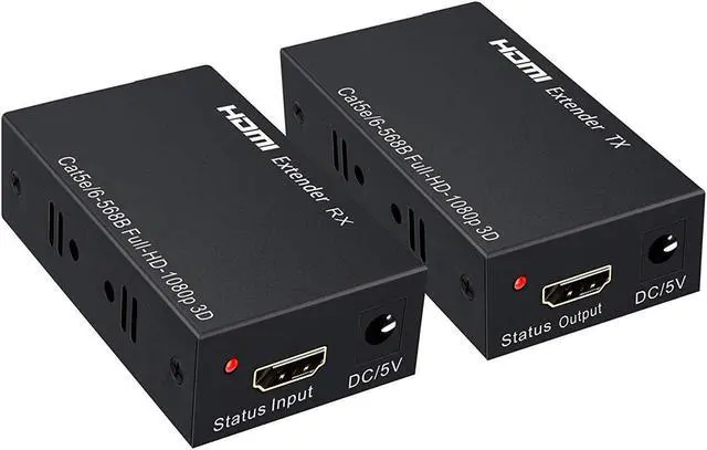 Main image of SatelliteSale HDMI Extender Adapter up to 196ft HDMI over RJ45 Cat5-e Cat6 Cable