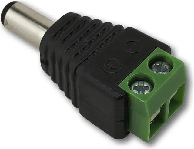 Alt view image 5 of 6 - Pack of 10 Male 12V DC Power Connectors 5.5mm Jack Adapter by SatelliteSale