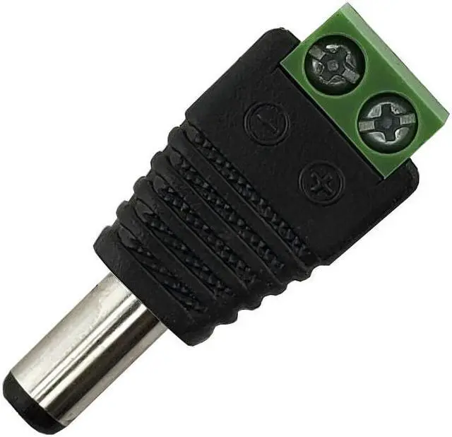 Alt view image 3 of 6 - Pack of 10 Male 12V DC Power Connectors 5.5mm Jack Adapter by SatelliteSale