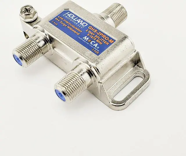 Alt view image 3 of 5 - GHS-2PRO-M Cable TV MoCA Rated 2-Way Splitter - Holland Electronics - NEW