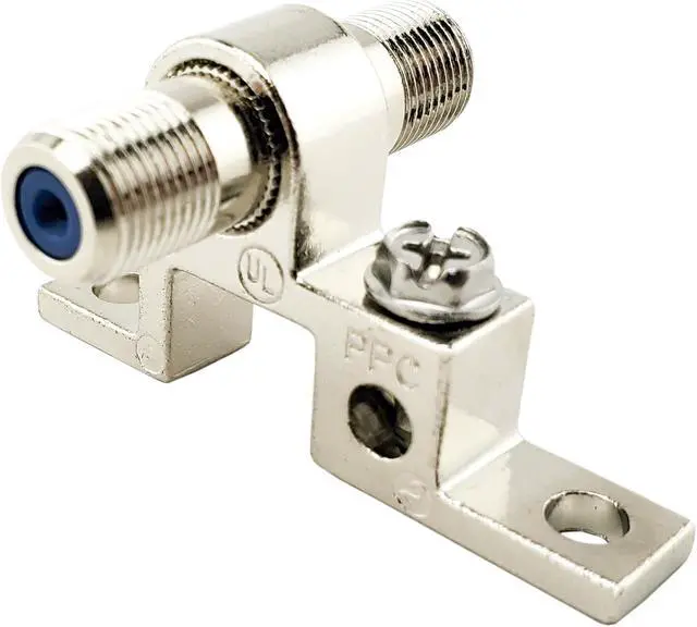 Alt view image 3 of 5 - PPC GBS81R 2.5GHz F-Pin (Coax) Grounding Block - Includes 2 Mounting Screws (1 Pack)