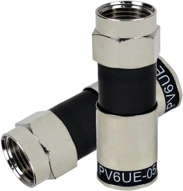 Alt view image 2 of 6 - Perfect Vision PV6UE-05 'Ridgeloc' Universal Fit RG6 Coax Cable Compression C...