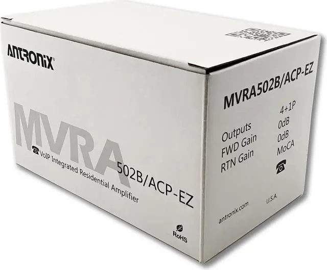 Alt view image 5 of 7 - Antronix MVRA502B/ACP-EZ MoCa 4+1 VoIP Port Residential Amplifier
