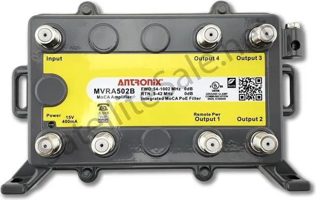 Main image of Antronix MVRA502B/ACP-EZ MoCa 4+1 VoIP Port Residential Amplifier