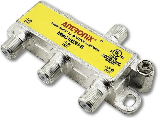 Alt view image 4 of 9 - 3 way antronix mmc1003hb 51675 mhz moca 2.0 splitter for frontier formerly verizon fios