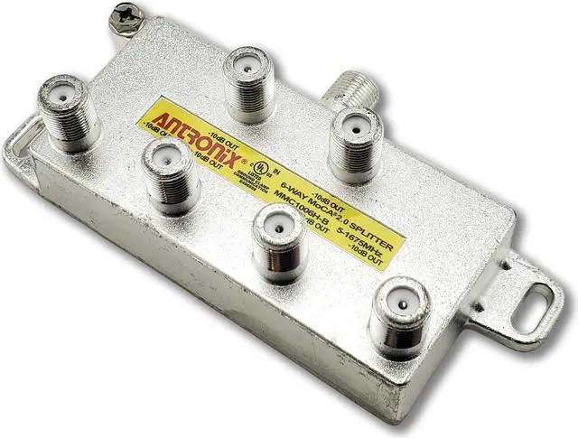 Alt view image 3 of 8 - 6 Way Antronix MMC1006H-B 5-1675 MHz MoCA 2.0 Splitter for Frontier Formerly Verizon Fios