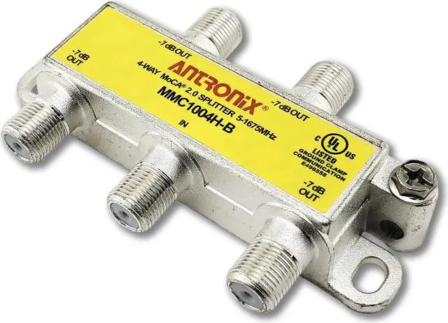 Alt view image 4 of 9 - 4 Way Antronix MMC1004H-B 5-1675 MHz MoCA 2.0 Splitter for Frontier Formerly Verizon Fios