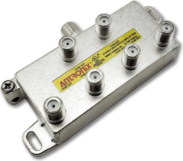 Alt view image 4 of 8 - 6 Way Antronix MMC1006H-B 5-1675 MHz MoCA 2.0 Splitter for Frontier Formerly Verizon Fios