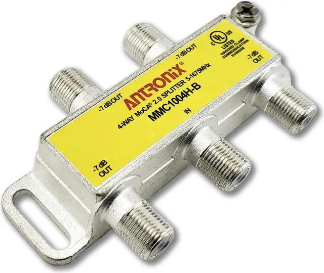 Alt view image 5 of 9 - 4 Way Antronix MMC1004H-B 5-1675 MHz MoCA 2.0 Splitter for Frontier Formerly Verizon Fios