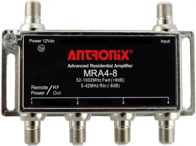 Alt view image 2 of 7 - Antronix AMP MRA4-8/AC Broadband Cable TV Signal Booster With Power Supply