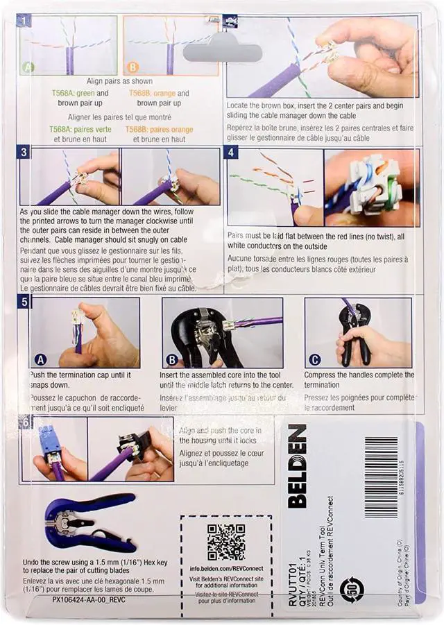 Alt view image 7 of 7 - Belden RVUTT01 REVConnect Universal Jack/Plug Termination Tool, 10GX 10GXS