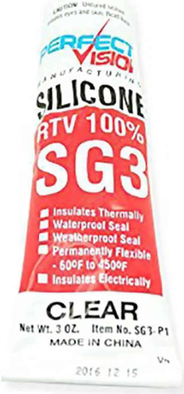 Main image of SG3-P1 Perfect Vision Silicone Sealant 3 oz, Clear Waterproof Seal