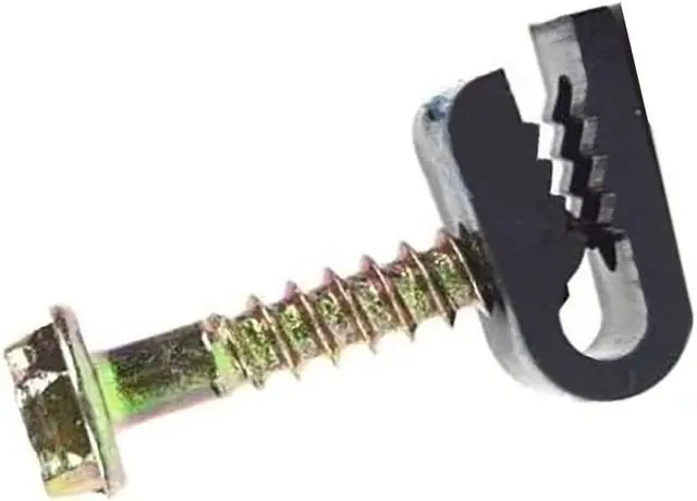 Alt view image 5 of 5 - 100 Pcs Ground Wire Black Flex Clips with Screw 10 12 14 Gauge GA