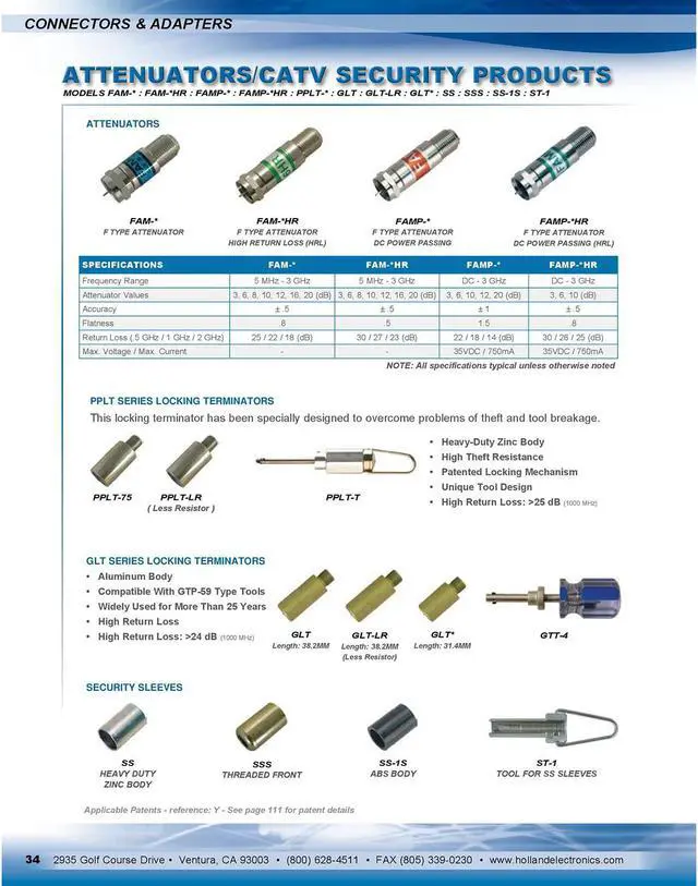 Alt view image 5 of 5 - Holland Electronics 10 DB Attenuator Pad FAM-10
