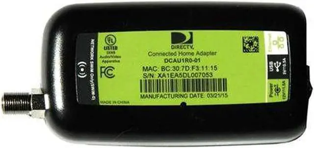 Alt view image 4 of 5 - 2 Pack - DirecTV Broadband Deca Ethernet to Coaxial Adapter - Third Generation