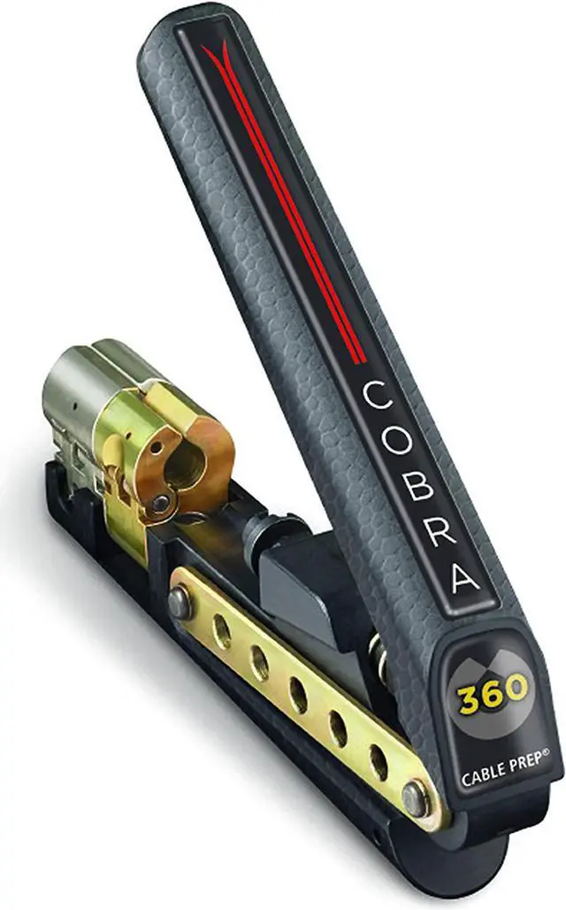 Main image of CablePrep Cobra 360 Fixed Coax Dual Compression Tool RG-6/59/7/11 & RCA