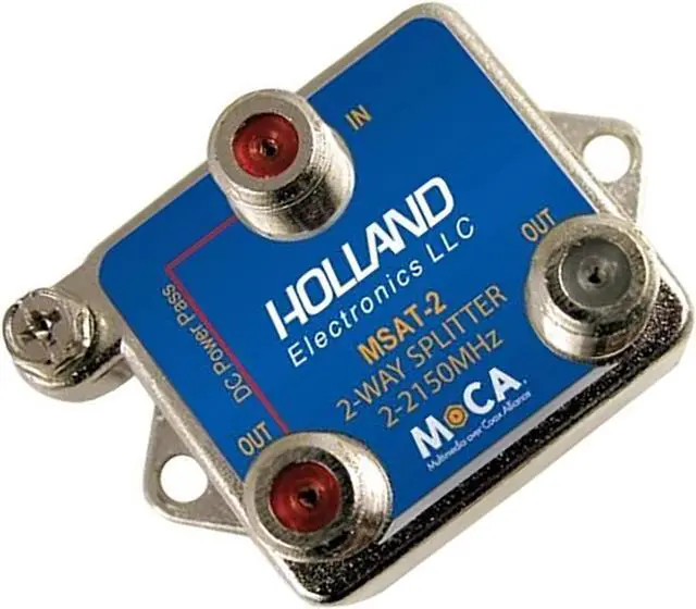 Alt view image 5 of 7 - Splitter, 2-Way, MoCa enabling, 2-2150Mhz, DirecTV Approved