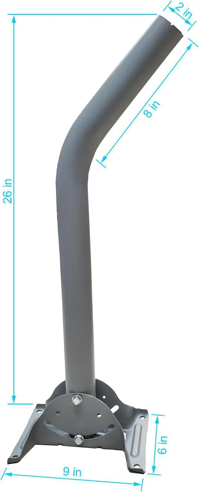 Alt view image 5 of 7 - SatelliteSale Universal J Pipe Antenna Mount 2 Outdoor With Monopoles for Satellite Dish HDTV