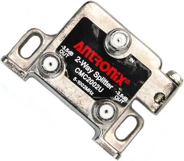 Alt view image 5 of 5 - Antronix CMC2002U Universal 2-Way Splitter (Nickel Alloy)