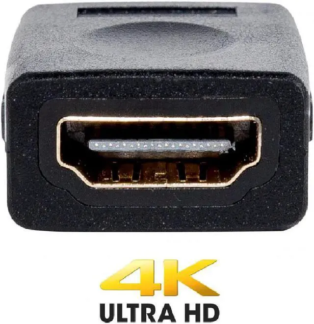 Alt view image 8 of 16 - Monoprice HDMI Coupler (Female to Female) Gold Plated, HDMI Cable Extension Connector