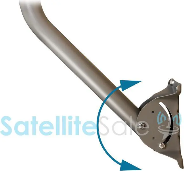 Alt view image 3 of 7 - SatelliteSale Universal J Pipe Antenna Mount 2 Outdoor With Monopoles for Satellite Dish HDTV