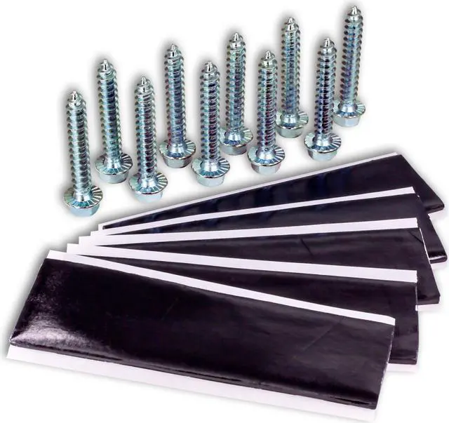Main image of SatelliteSale Universal Roof Patch Kit 10x Zinc Plated Lag Bolts and 5x Mastic Pitch Pads